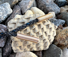 Huge vintage Fred Harvey Era bolo tie Midcentury MCM roadrunner turquoise 17