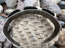 RARE FRED HARVEY ERA turquoise BLOOMING FLOWER cuff bracelet vtg sterling 6.5