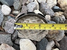 RARE FRED HARVEY ERA turquoise BLOOMING FLOWER cuff bracelet vtg sterling 6.5