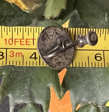 Vintage SOUTHWESTERN COILED SNAKE SCREWBACK EARRINGS Fred Harvey era 1/2