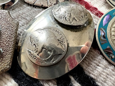 Lot of 15 SOUTHWESTERN BOLO SLIDES pendants only Fred Harvey Buffalo nickel - Additional view 2