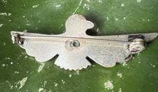 Vintage Fred Harvey era tourist eagle pin / brooch with turquoise Southwestern - Additional view 2