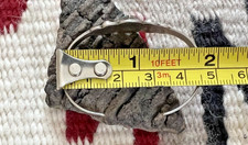 Old Pawn Vintage FRED HARVEY ERA TURQUOISE CUFF CHILD BRACELET sterling 4.75