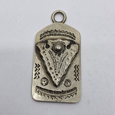 Fred Harvey Trading Post Era Arrowhead Dog Tag Pendant