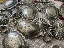 Vintage 18-PIECE lot jewelry tourist concho belts cuffs some Fred Harvey era - Additional view 5