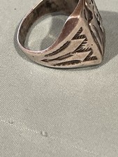 Fred Harvey Era Thunderbird Ring  Sterling - Additional view 1