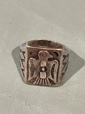 Fred Harvey Era Thunderbird Ring Sterling