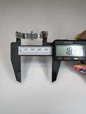 Vtg Coin Silver Small Cuff Thunderbird Fred Harvey Era Silver Products Bracelet - Additional view 8