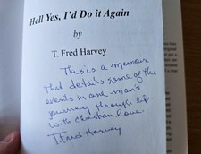 Hell Yes, I'd Do It Again by T. Fred Harvey SIGNED (2017, Trade Paperback) GOOD - Additional view 1