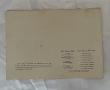 Fred Harvey Services Bright Angel Lodge  Grand Canyon AZ Restaurant  Menu 1952 - Additional view 1