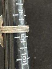 Vintage Navajo Fred Harvey Era Rectangular Green Turquoise Sterling Ring Sz 7.5 - Additional view 4