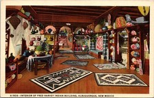 Linen PC Interior of Fred Harvey Indian Building in Albuquerque, New Mexico