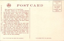 Hopi Snake Dance Arizona Postcard E. Irving Couse Fred Harvey Painted Desert - Additional view 1
