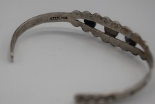 FRED HARVEY ERA TURQUOISE STERLING SILVER CUFF BRACELET MARKED - Additional view 8