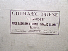 Vintage El Grandee Fred Harvey Chimayo Purse Clutch Bag With Original Box - Additional view 2