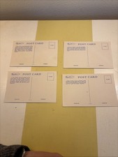Vtg Lot Of 4 Santa Fe Railroad Postcard Linen Fred Harvey Unused - Additional view 3