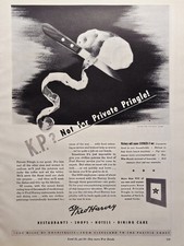 Fred Harvey Restaurants Shops Hotels No K P for Private Pringle Print Ads 1943