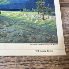 Santa Fe Railroad Dining Car Menu Super Chief Train Dinner Fred Harvey Railway - Additional view 2