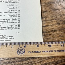 Santa Fe Railroad Dining Car Menu Super Chief Train Dinner Fred Harvey Railway - Additional view 6