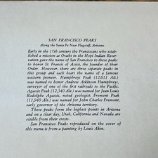 Santa Fe Railroad Dining Car Menu Super Chief Train Dinner Fred Harvey Railway - Additional view 9