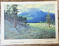 Santa Fe Railroad Dining Car Menu Super Chief Train Dinner Fred Harvey Railway