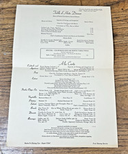 Railway Dining Car Menu Fred Harvey Santa Fe Railroad Super Chief Train Dinner - Additional view 3