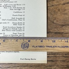 Railway Dining Car Menu Fred Harvey Santa Fe Railroad Super Chief Train Dinner - Additional view 6