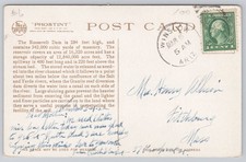 Vintage Fred Harvey Phostint Roosevelt Dam Phoenix Arizona Postcard 1922 - Additional view 1