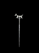 RARE VINTAGE NAVAJO FRED HARVEY ERA HORSE HOR D'OEUVRE STERLING SILVER SKEWER - Additional view 2