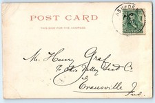 1907 Indian Building Albuquerque New Mexico NM Fred Harvey Antique Postcard - Additional view 1