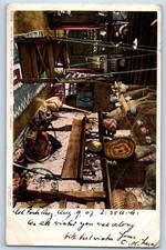 1907 Indian Building Albuquerque New Mexico NM Fred Harvey Antique Postcard