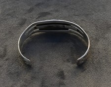 Vintage Navajo Fred Harvey Turquoise & Sterling Cuff 27 grams 7 1/8