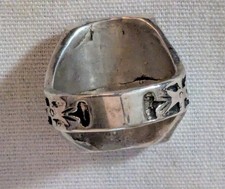 Vtg  MALACHITE AZURITE Fred Harvey SILVER Thunderbird Kachina RING UNISEX  - Additional view 7