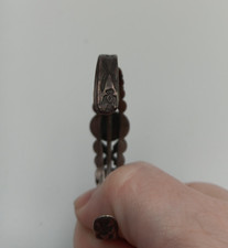 Fred Harvey Era Sterling Silver Navajo Green Turquoise Arrows Cuff Bracelet - Additional view 4