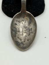 Antique Whirling Log Fred Harvey Era Navajo Sterling Silver Hand Made Spoon 925 - Additional view 1
