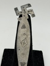 Antique Whirling Log Fred Harvey Era Navajo Sterling Silver Hand Made Spoon 925 - Additional view 2