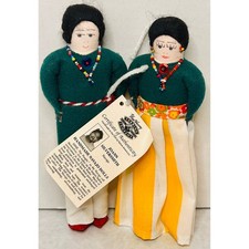 Fred Harvey Trading Company ~Handmade Navajo Dolls ~Joann Silversmith ~COA
