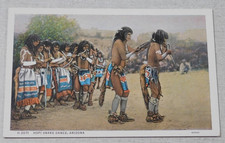 Hopi Snake Dance Arizona postcard Fred Harvey Restaurant