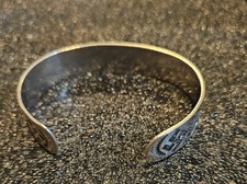 Early Antique Fred Harvey Era Navajo Sterling /Coin Silver Bracelet Whirling Log - Additional view 7