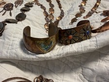 Vintage Southwestern Copper Jewelry Bennett Bolo Renoir Fred Harvey Bell Trading - Additional view 6