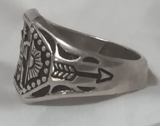 Vintage Antique Fred Harvey Era Sterling Silver Ring Sz 8.5 Jewelry - Additional view 3