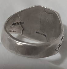 Vintage Antique Fred Harvey Era Sterling Silver Ring Sz 8.5 Jewelry - Additional view 4