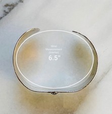 Vtg Hand Stamped WIDE NAVAJO CUFF sterling 36.3g Thunderbird Fred Harvey estate - Additional view 13