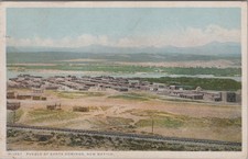 Vintage 1927 Pueblo of Santa Domingo New Mexico Postcard by Fred Harvey