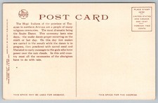 Hopi Snake Dance Arizona Native American c1910 Fred Harvey UNP Postcard N497 - Additional view 1