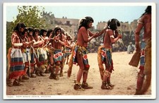 Hopi Snake Dance Arizona Native American c1910 Fred Harvey UNP Postcard N497