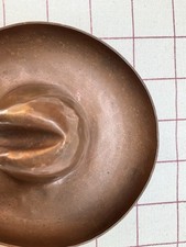 Fred Harvey Tom Mix Era Vintage Hammered Copper Cowboy Hat Ashtray Dresser Tray - Additional view 20