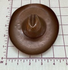 Fred Harvey Tom Mix Era Vintage Hammered Copper Cowboy Hat Ashtray Dresser Tray - Additional view 10