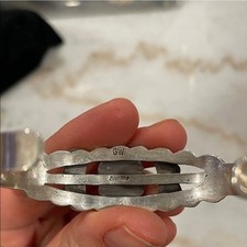 VTG Fred Harvey Sterling Silver Malachite Cuff Bracelet Signed GW Glen Willie - Additional view 4
