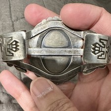 Fred Harvey Era NAVAJO Bell Trading turquoise Sterling Silver Bracelet 6.25-6.5” - Additional view 2